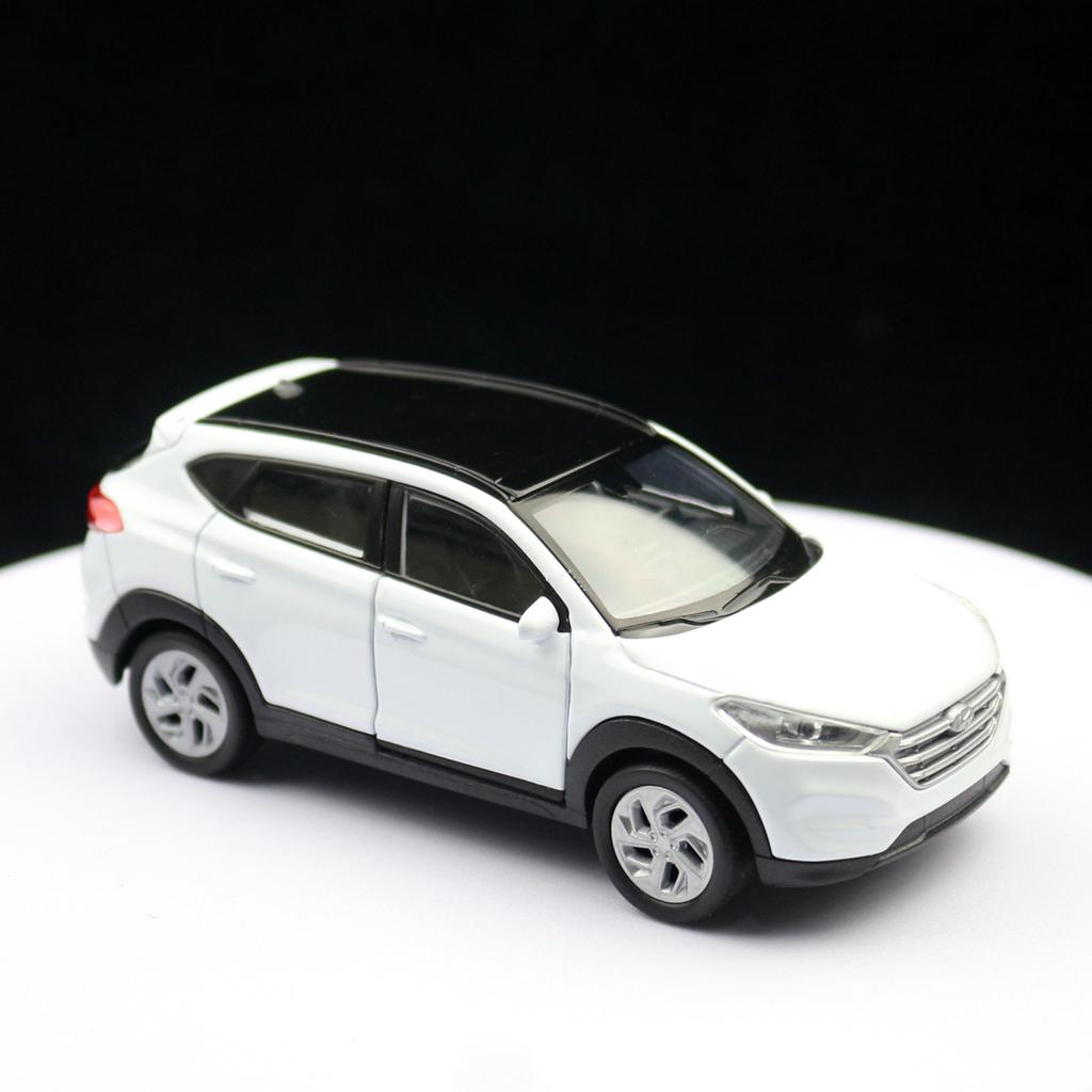 1/36 Hyundai Tucson SUV Toy Car Model Welly Diecast Alloy Vehicle Miniature Pull Back Collection Gift for Children Boys Kid