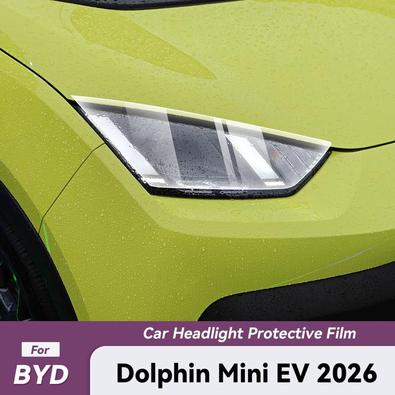 Для BYD DOLPHIN MINI EV 2026 Защитная пленка из ТПУ для автомобиля, вырезанная по форме, прозрачная, для фар, защита от царапин, невидимая, аксессуары для автомобиля