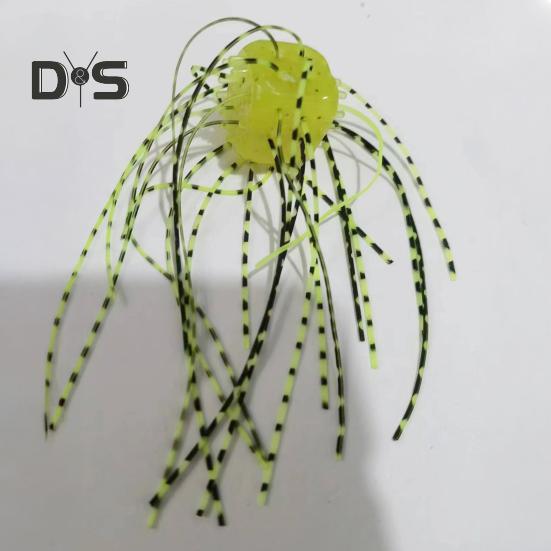 10 шт. 1,4 см/4 г мягкие приманки в форме кубиков с юбкой, медленно тонущие цветные искусственные приманки из ПВХ для ловли пресноводного соленого окуня, сома, рыболовные принадлежности