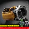 Запасной кожаный ремешок для Casio G-SHOCK GST-B400/GST-B200 Мужской 24*14мм 24*16мм Натуральная Коровья Кожа Ремешок для Часов, Повседневный Наручный Ремешок