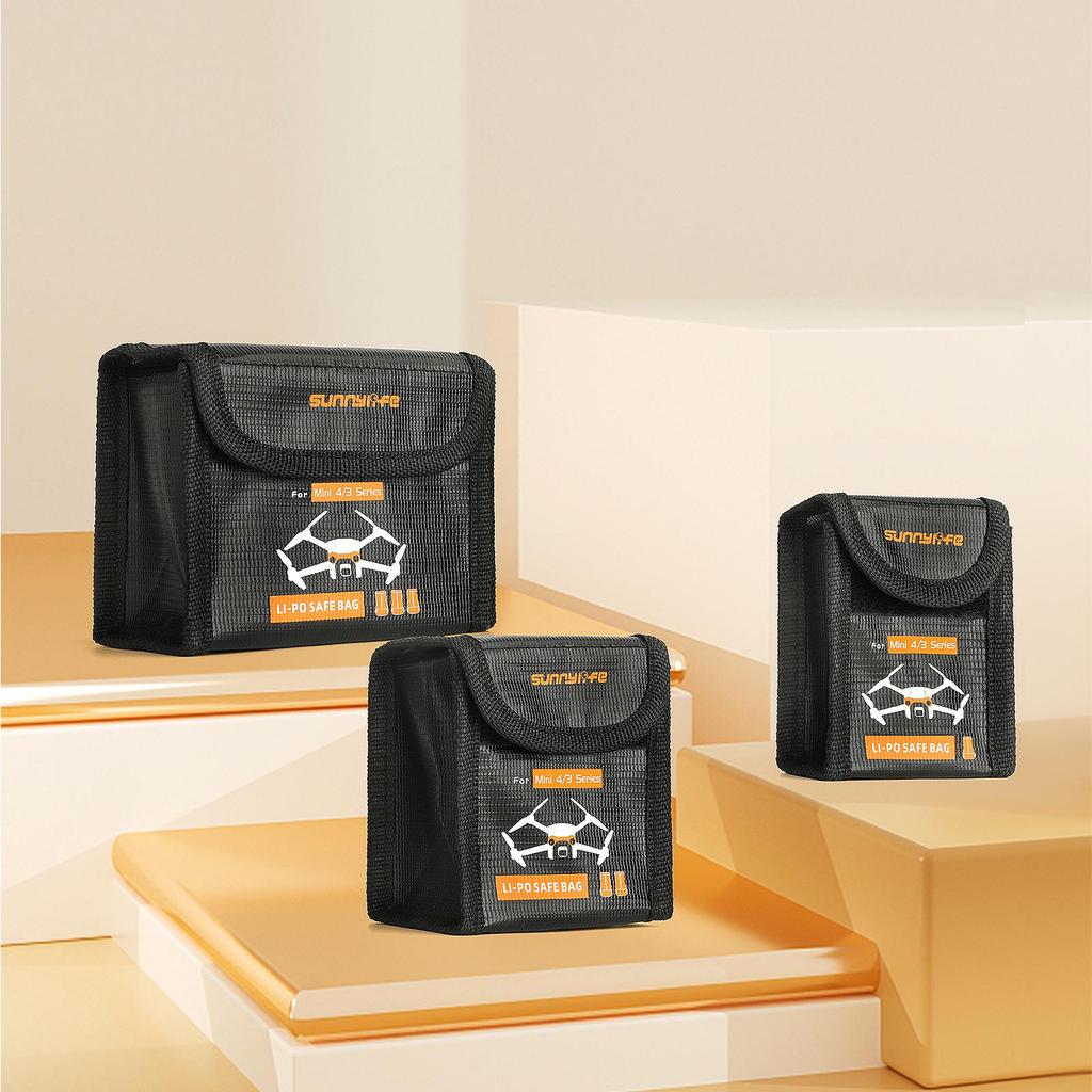 Sunnylife Мини-безопасный пакет для литиевых батарей 4/3 Pro и Mini 3, взрывозащищенный и огнестойкий
