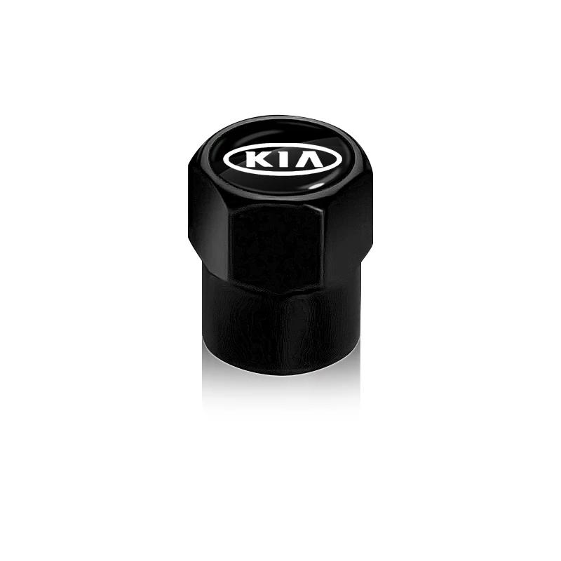 2026 Hot Car Sticker 4Pcs Auto Wheel Tire Valve Air Stem Cap Duust Covers Car accessories For KIA rio ceed sportage cerato soul