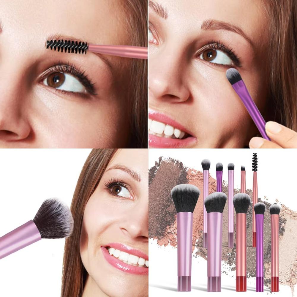 10pcs/set Soft Bristles Cosmetic Brush Professional Makeup Tool Durable Make Up Supplies