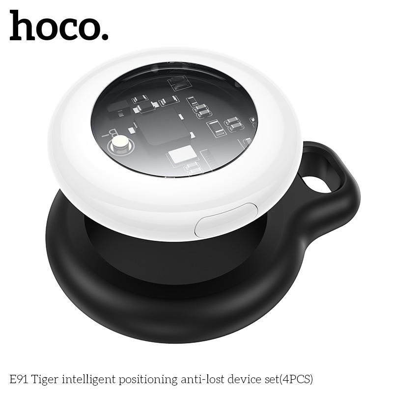 HOCO 4 штуки Анти-потерянный трекер Замена для Apple Airtag iOS Find My Bluetooth GPS-трекер Для багажа Искатель ключей с чехлом