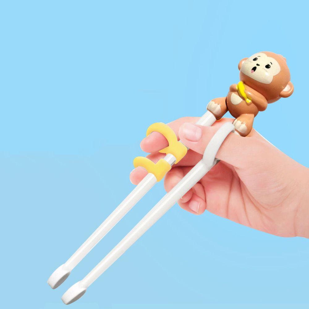 1 Pair Cartoon Baby Kids Beginner Chopstick Training Chopsticks Learning Chopsticks Eating Helper
