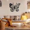 Butterfly Flower Wall Decor Home Crafts Simple Sculpture Hanging for Birthday