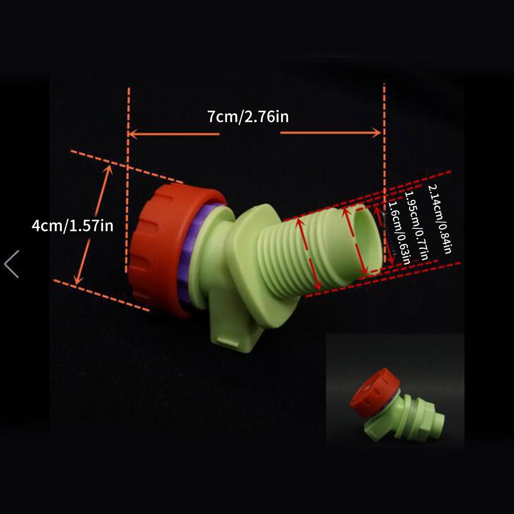 Spigot Faucet Knob Tap Switch Spout Dispenser Replacement Bulkhead Fitting for Outdoor Water Storage Jug Tank Container