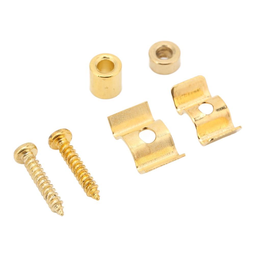 10Sets Metal Material Guitar String Retainer With Mounting Screws String Retainer Set  For Guitar