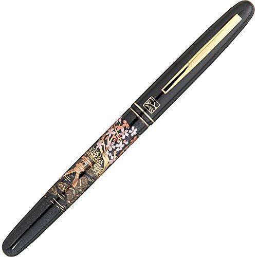 Kuretake Fountain Brush Pen, Maki-e Monogatari (Story of Maki-e) - Cherry Blossom Garden, Black, DU184-715