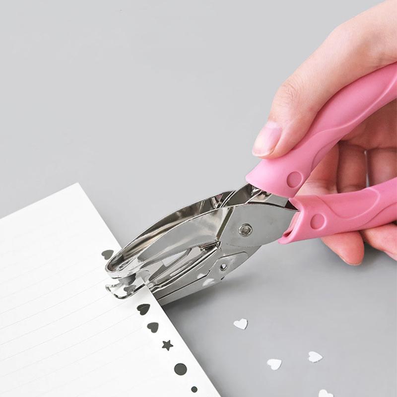 Маленький дырокол с удобной ручкой, компактный, легкий, ручной дырокол для домашнего офиса