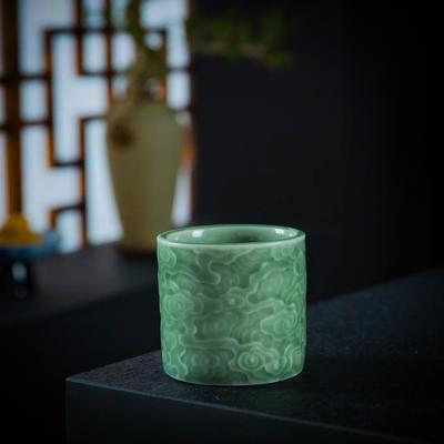 Чайная чашка Celadon - китайская керамическая чашка для сакэ, бокал для виски Auscious Cloud, фарфор для церемонии Gongfu, элегантный подарок