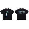 Cross-border new graffiti letter printing European and American street trendy brands loose and versatile casual men's and women's short-sleeved round