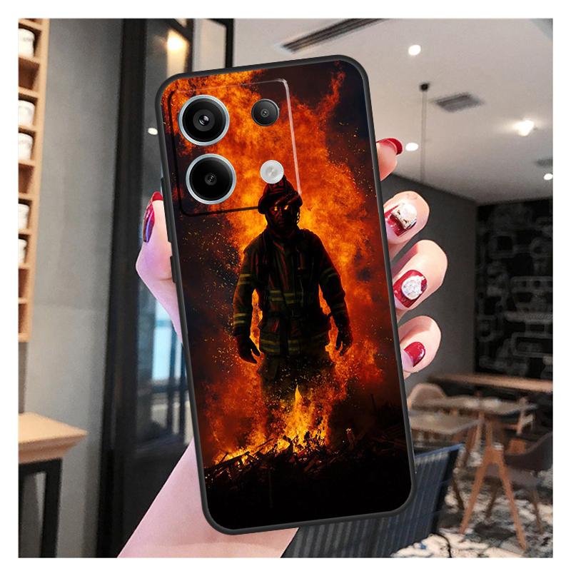 Firefighter Heroes Fireman Case For Xiaomi Redmi Note 11 9 10 12 13 Pro Plus 12S 11S 10S 9S Redmi 12 10C 12C 13C Cover
