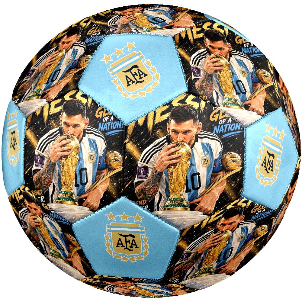 Lionel Messi World Cup Champion Size 5 Football Machinestitched Indooroutdoor Universal Football Perfect Gift For Sports Enthusiasts