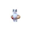 Trendy Play Food Cat Plush Doll Blind Box: Fried Shrimp & Shark Cat Figurine Desktop Ornament