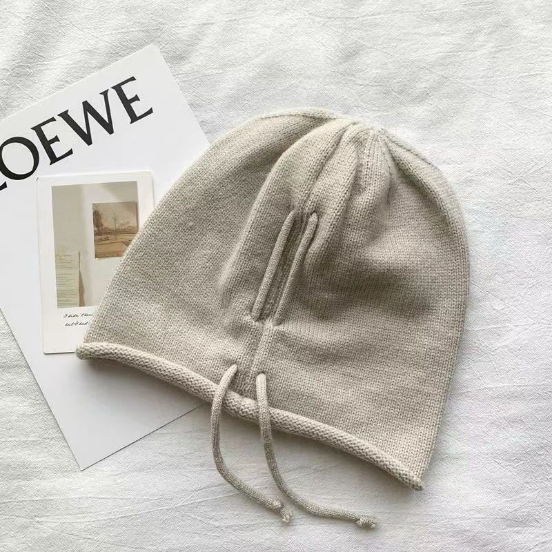 Вязаная шерстяная шапка женская осенне-зимняя мультяшная милая шапка с кроличьими ушками шапка-бини теплая шапка от холода