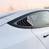 Задняя оконная шторка-жалюзи для Tesla Model 3 Highland 2024, боковая вентиляционная накладка-жалюзи, треугольные аксессуары