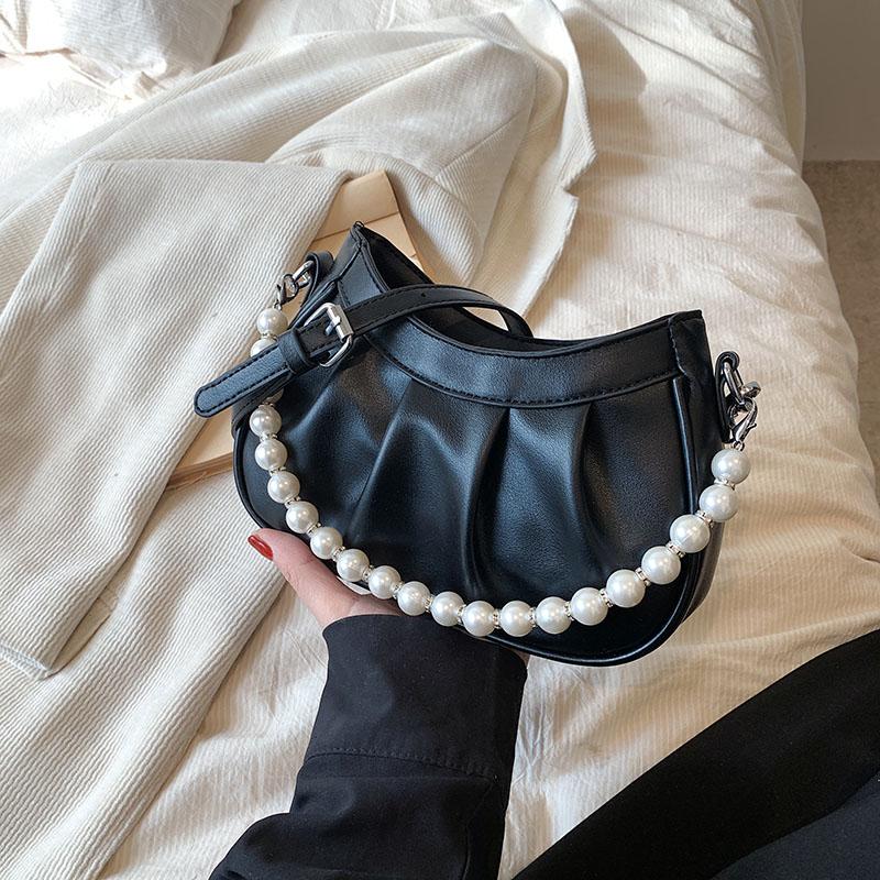 Популярные женские летние сумки через плечо, модные сумки через плечо с жемчугом и бусинами, повседневная женская сумка-мессенджер