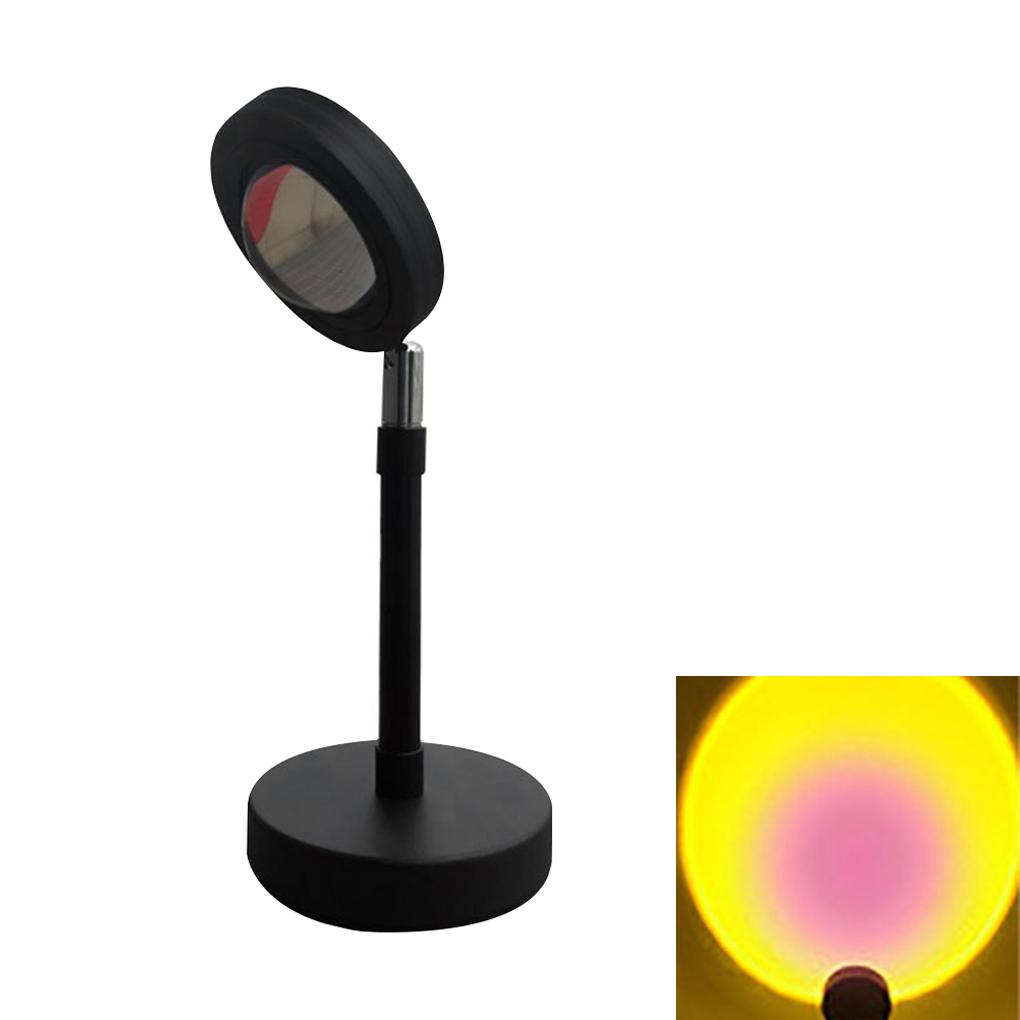 USB Button Sunset Projector Lamp Led Night Light Home Coffe Shop Background Wall Home Decoration Color Lamp