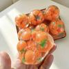 Crunch Sound Orange Coconut Oil Handmade Ball Sensory Fidget TPR Fidget Toy Children Gifts