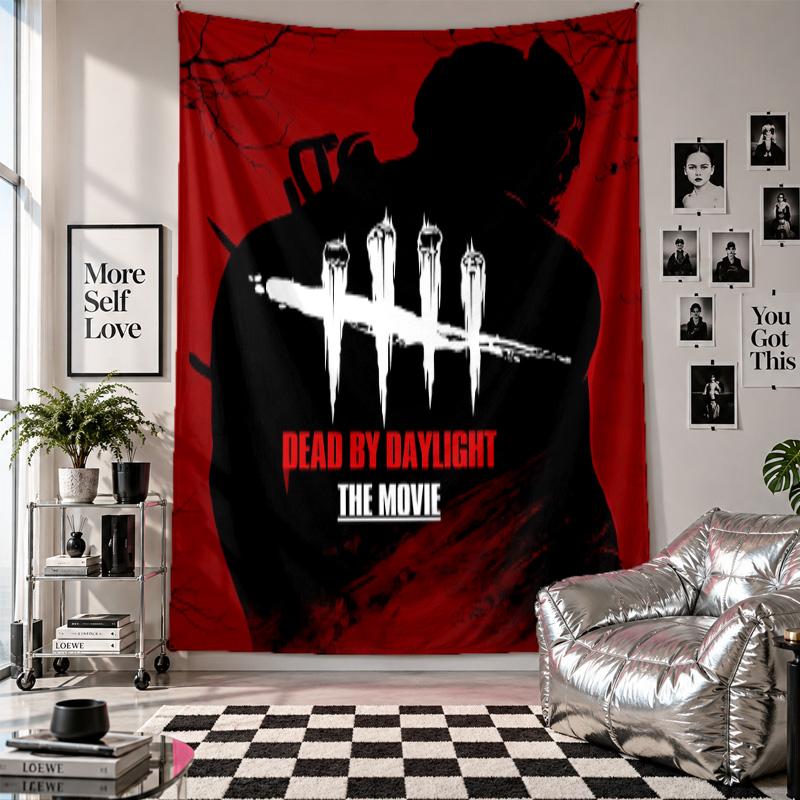 Wall TapestryDead by Daylight Art Hanging Cloth Decorative Background Cover for Room Decoration