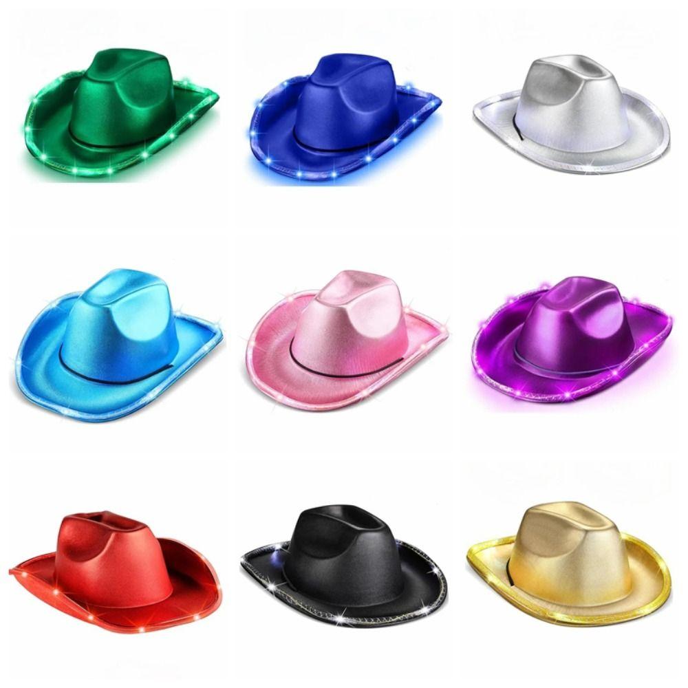 Composite Light Up Cowgirl Hat Comfortable Cowboy Hat Durable Space Cowgirl Hat Outdoor