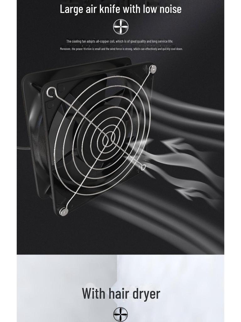 Компактный двухцелевой паяльный дымосос и вытяжной вентилятор