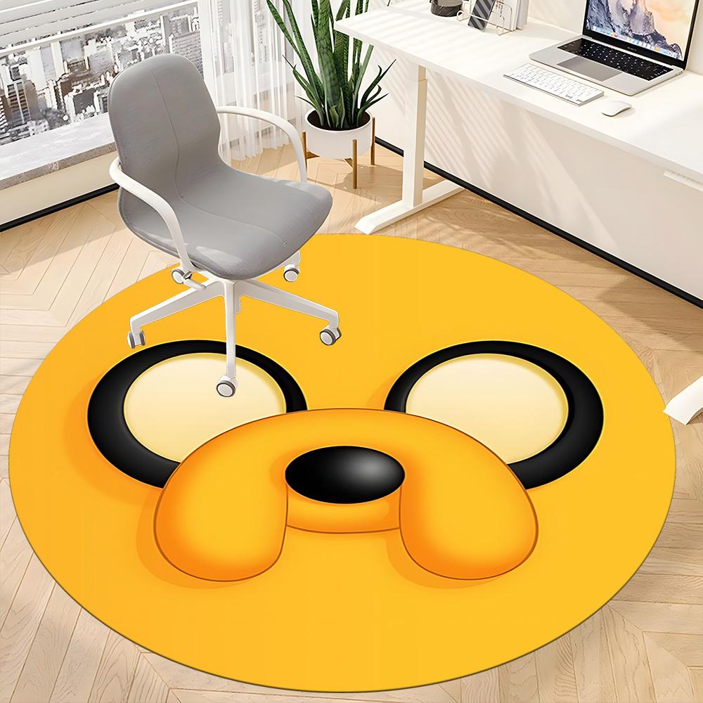 1 шт. Время приключений Джейк Собака Офисный Круглый Ковер, Под Офисные Стулья Спальня Гостиная Домашний Декор a1022306