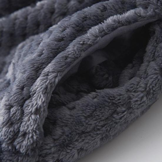 Парная зимняя ночная рубашка из плотного кораллового флиса, теплая, со шнуровкой, регулируемым поясом, отложным воротником и карманами, отличная впитываемость воды, средняя длина, женская домашняя одежда