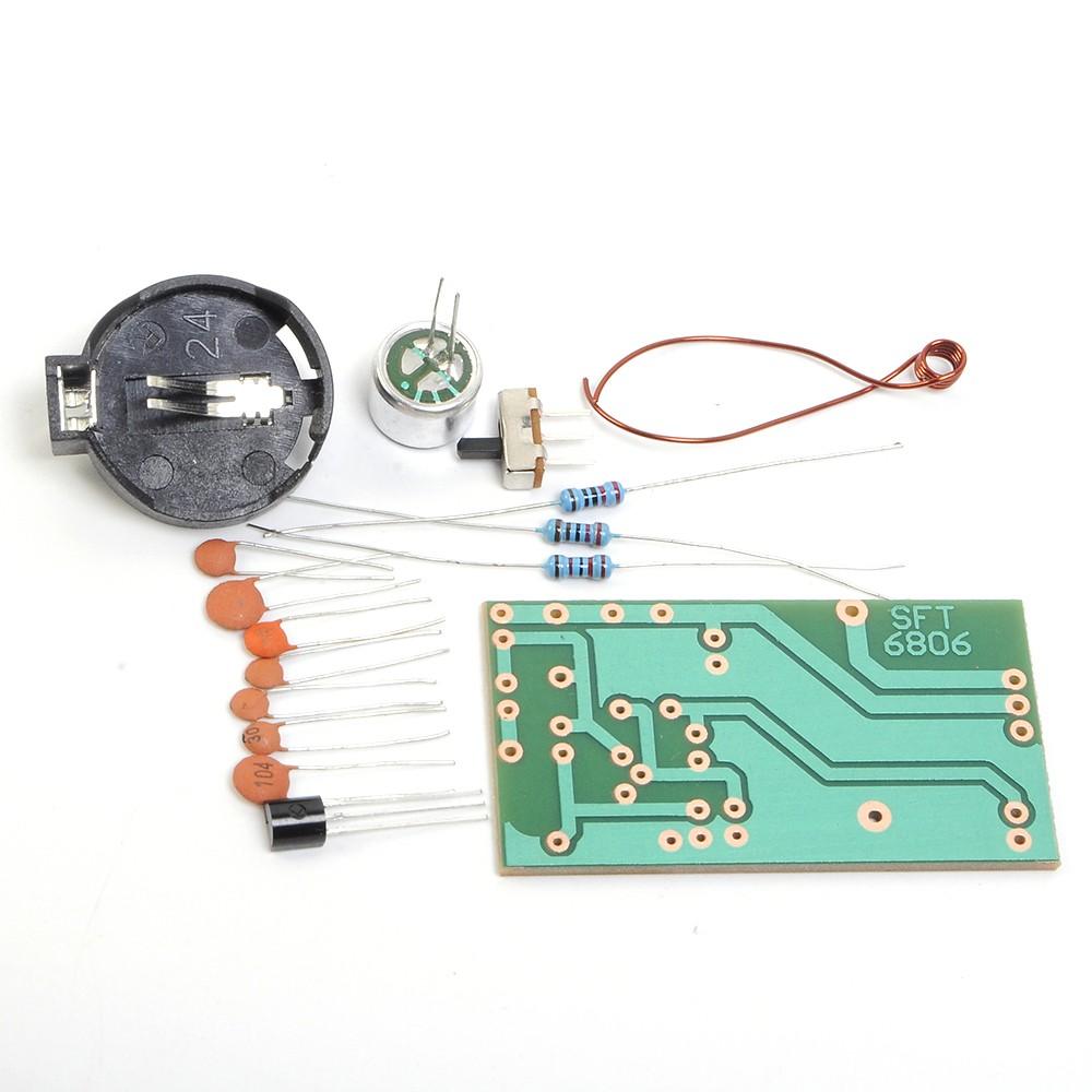 DC Soldering Practice Learning Microphone DIY Kit Adjustable FM Stereo Radio Module 88-108MHz