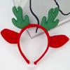 Christmas Antler Hairband Elastic Anti-slip Plush Fit for All Ages Christmas Hair Accessories Holiday Party Decorations Costume Festive Reindeer