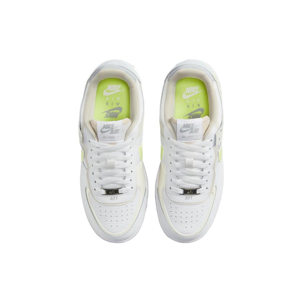 Nike Air Force 1 Shadow White Lemon Twist Женские кроссовки Light-Lemon-Twist Wolf-Grey FB7582-100