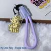 999 Pure Gold My Little Pony Mobile Phone Charm Keychain Pendant – Perfect Gift for Friends