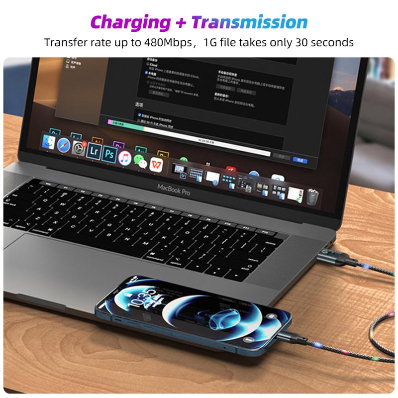 Светящийся USB кабель