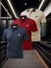Men's Piped Trim Short Sleeve Polo Shirt, Casual Expo Visit Tops, Regular Fit for Trade Show Outdoor Walk Errands Business Wear