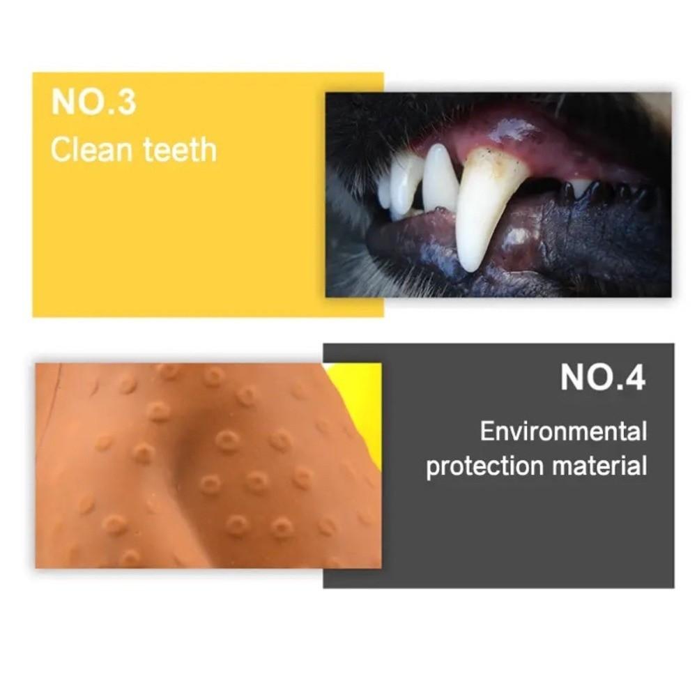 Bite Resistant Interactive Dog Toy Yellow Rubber Squeaky Dog Toy New Puppy Toy Pet Entertainment