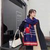 Толстый теплый зимний шарф, роскошный дизайн, принт лошади, женский кашемировый шаль из пашмины, женские шарфы с запахом, женский платок, одеяло, пончо