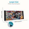 Anime Hero Academia Color Mouse Pad Large Gaming Table Cushion Non-slip Laptop Tablet Big Mousepad XXL Mat Mini PC Playmat With Lock edge