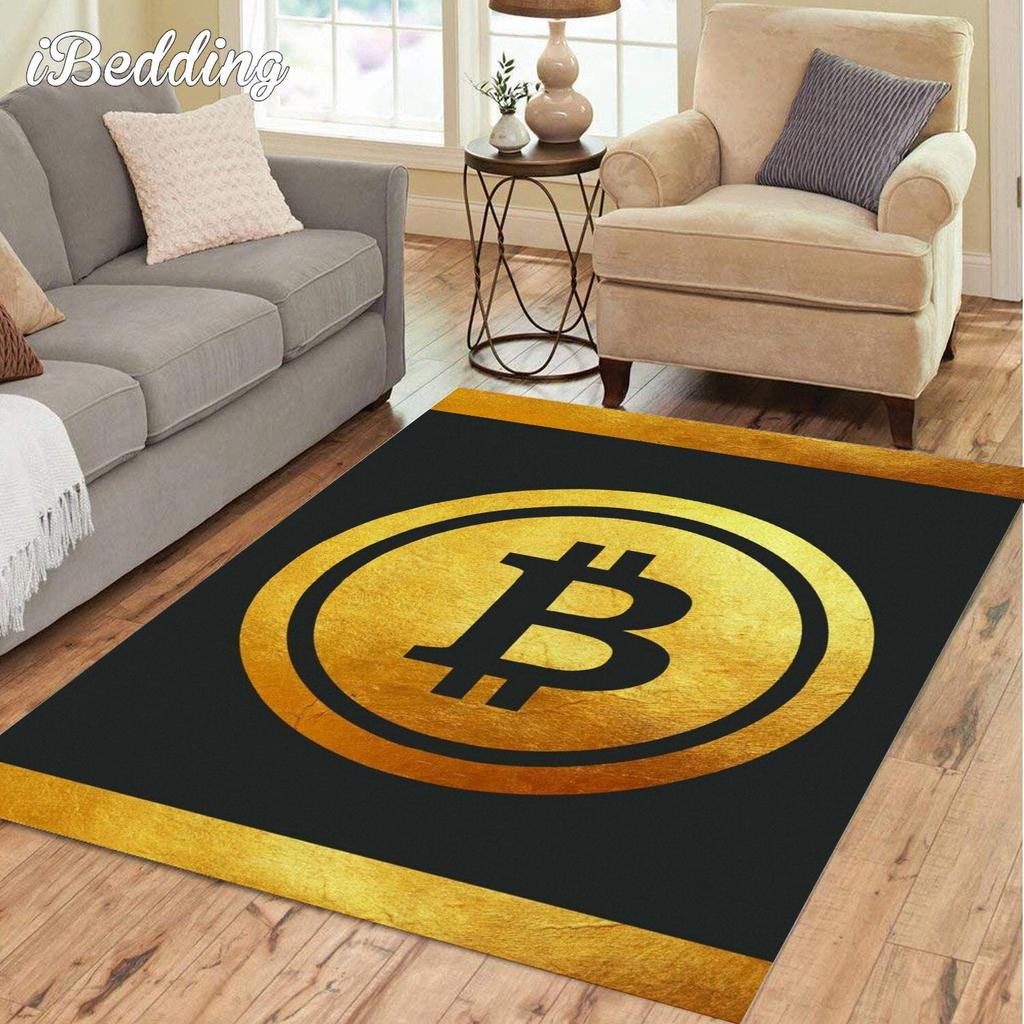 Bitcoins Rugs and Carpets for Home Living Room Large Area Rug Anime Kitchen Bedside Floor Mat Teenager Bed Room Decoration