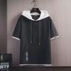 Men's Oversized Hong Kong-Style Hooded T-Shirt - Summer 2024 Fashion Trend