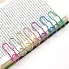 10pcs Colorful Paper Clips Paper Fix Clips Bookmarks Multi-functional Pen Holder  Journal Tool