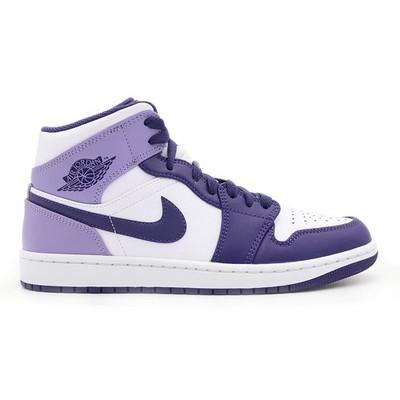 DQ8426-515 Nike Air Jordan 1 Mid Небесно-лиловый Белый Светло-голубичный (Мужской)