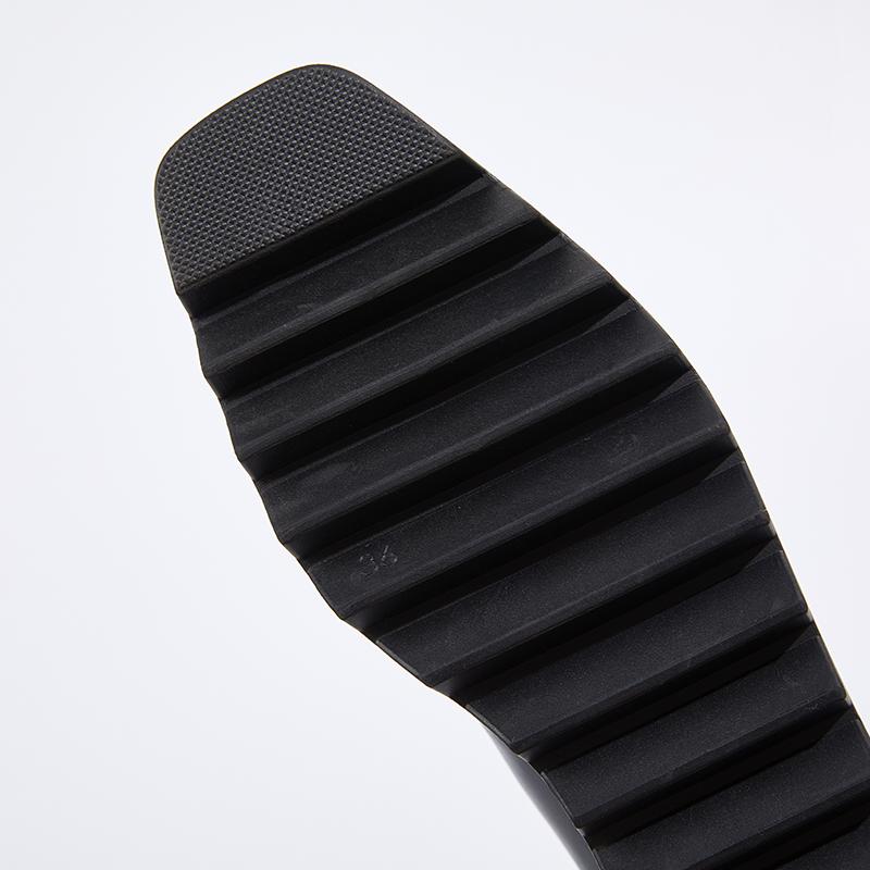 8cm Chunky Platform Boots Womens High Heels Winter Warm Ankle Boots Casual Back Zipper Wedges Creepers Black Ladies Boots