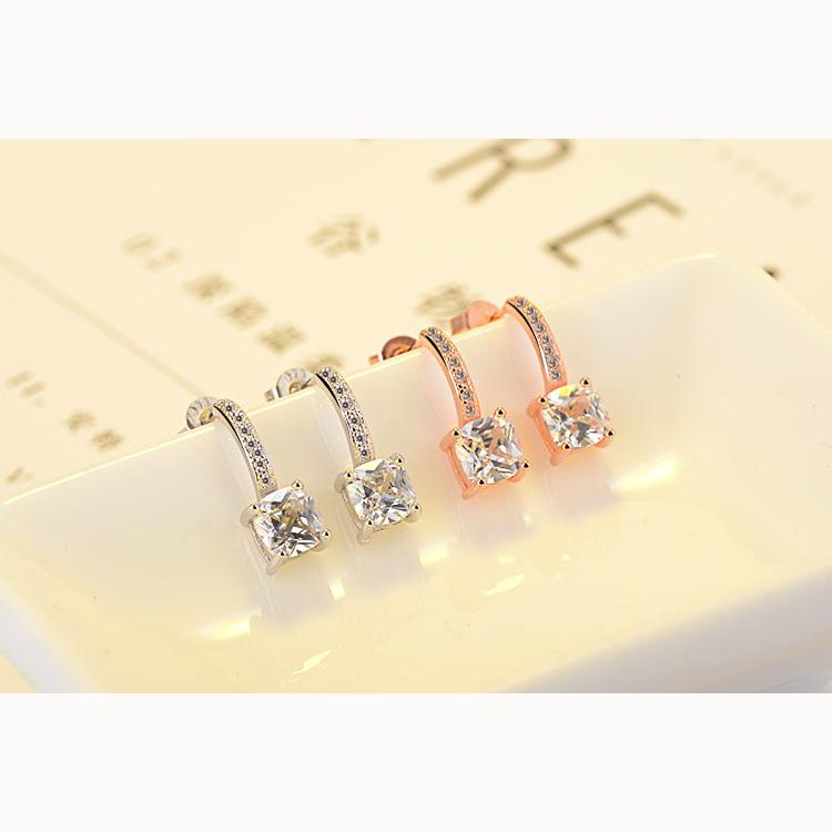 Zircon Earrings Earrings Women Fashion Party Jewelry Sparkling Accessories Daily Wear Gift for Girlfriends