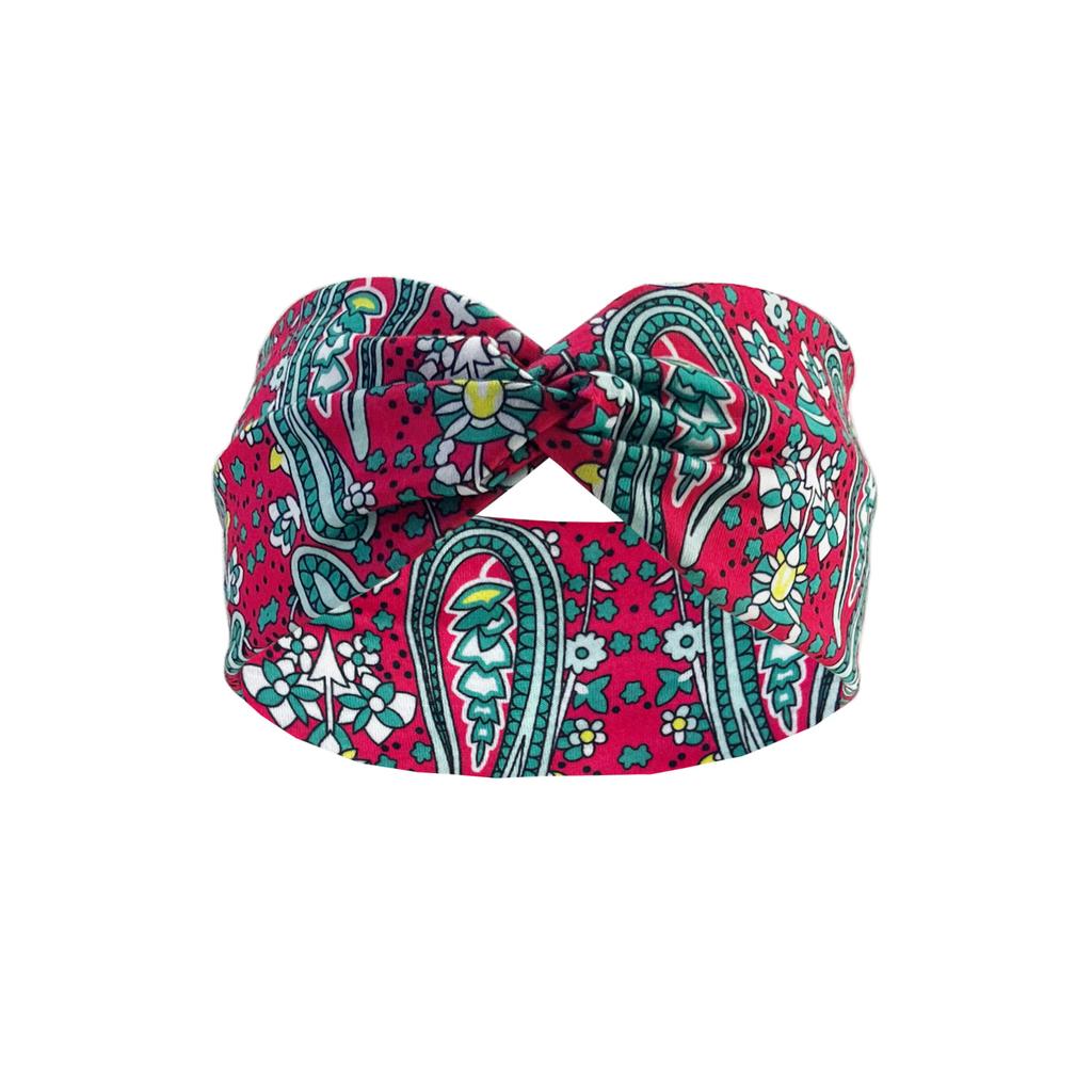 Neo-retro Elastic Headband Headscarf Women Girls Floral Print Cotton Soft Bohemian Headband Hair Accessories