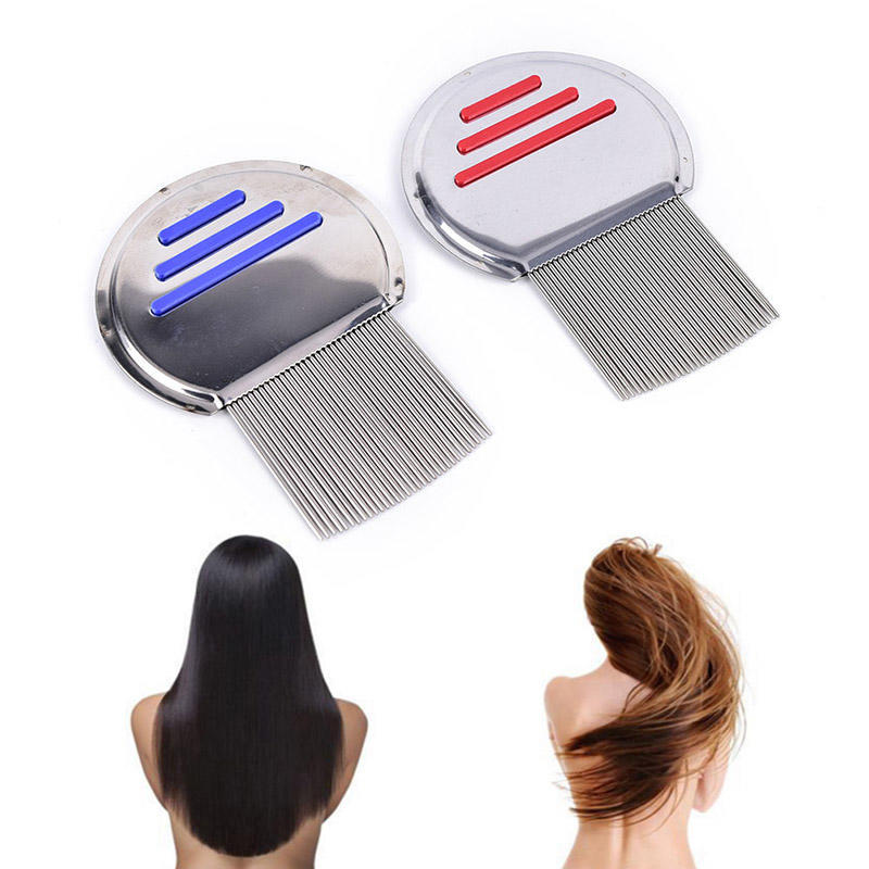 1X Hair Lice Comb Brushes Terminator Egg Dust Nit Free Removal Stainless Steel