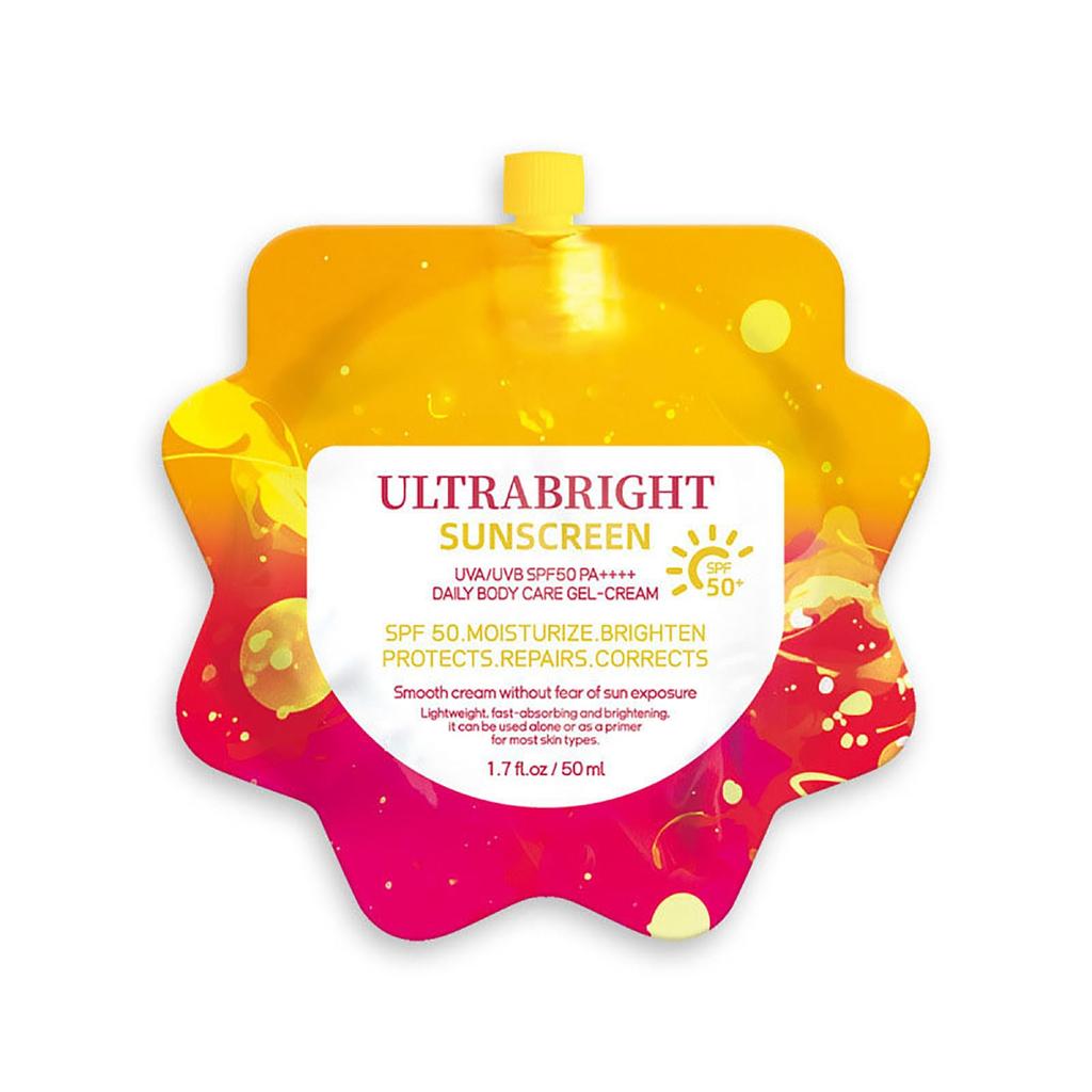 Солнцезащитный крем SPF50+ UV Освежающий Водостойкий и Потостойкий Дорожный формат Солнцезащитный крем для лица 50 мл