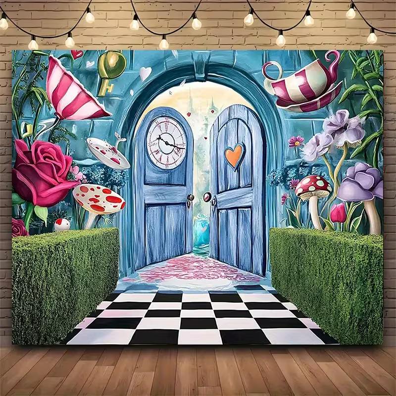 2D Enchanted Wonderland Doorway Background for Cosplay & Storytime Photos