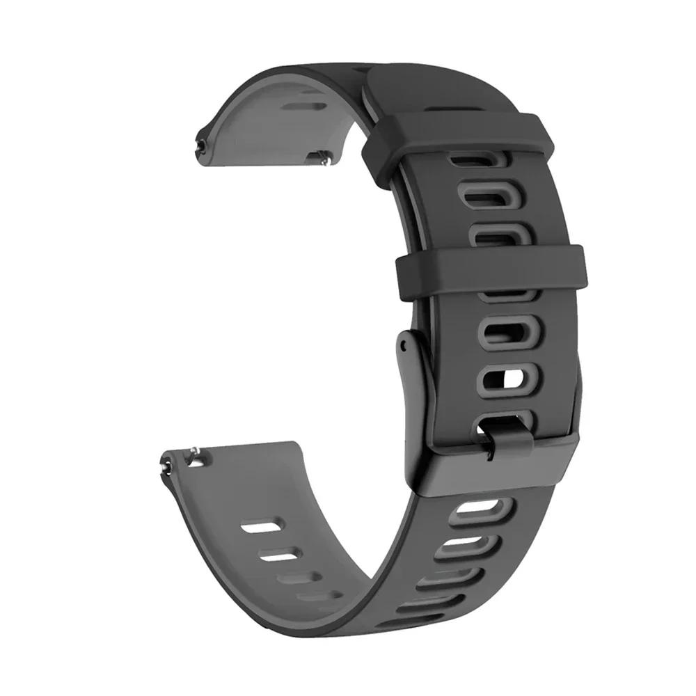Спортивный силиконовый ремешок для TicWatch Pro 3 Ultra Ремешок для E3 E2 S2 Pro X GTW 2021 Браслет для умных часов 20 мм 22 мм Мягкая петля Ремешок для часов