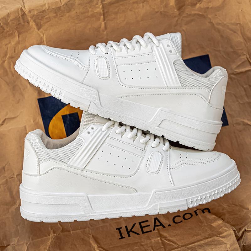 Мужская обувь Осень Дышащие Маленькие Белые Туфли Дизайн Молодежные Спортивные Платформа Повседневные Кеды Модная Обувь